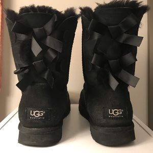 Black Bailey Bow UGG Boots